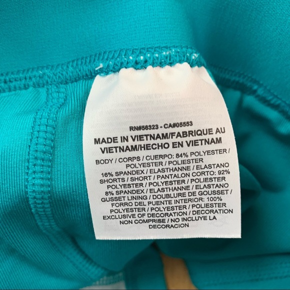 Nike Dri-Fit turquoise print tennis shorts S - Picture 11 of 13